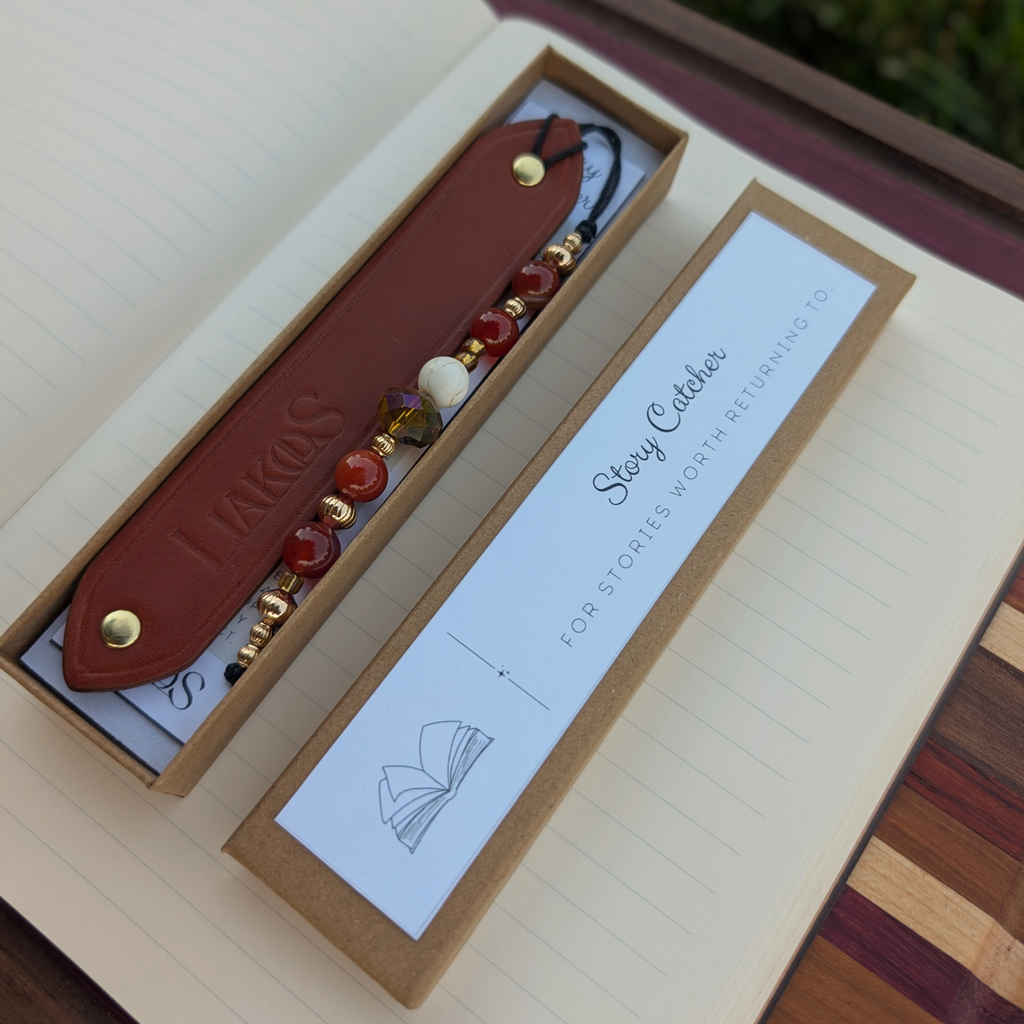 Story Catcher | Leather Bookmark
