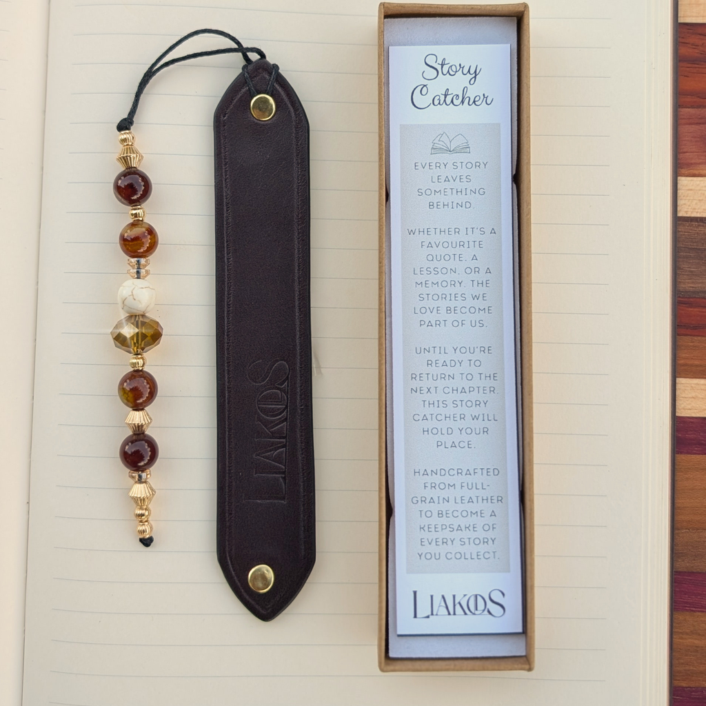 Story Catcher | Leather Bookmark