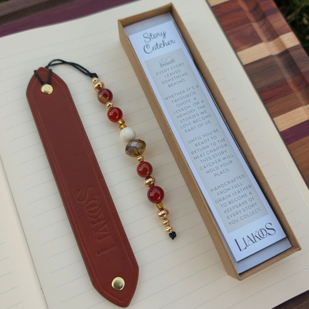 Story Catcher | Leather Bookmark