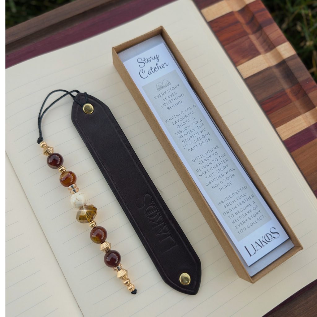 Story Catcher | Leather Bookmark