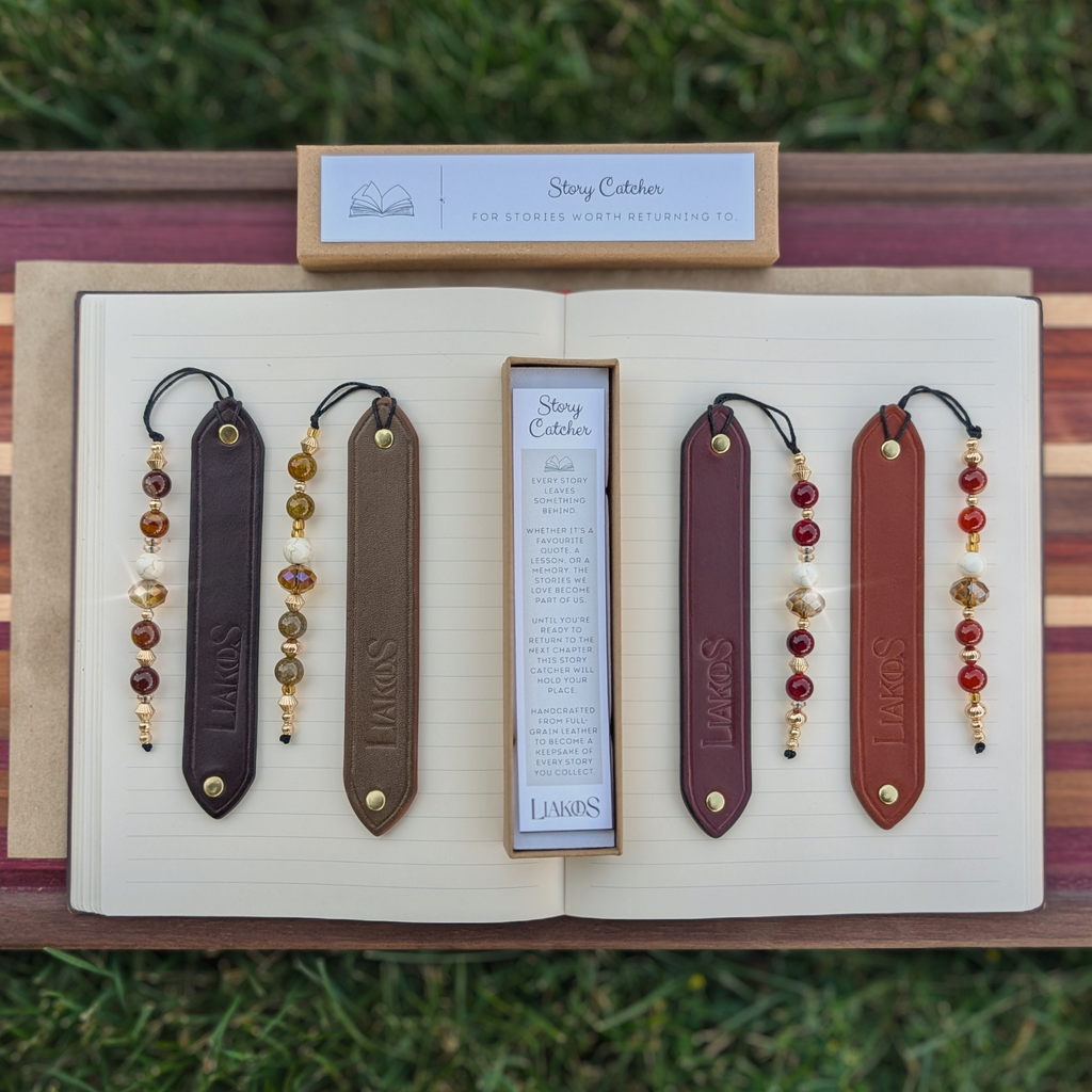 Story Catcher | Leather Bookmark
