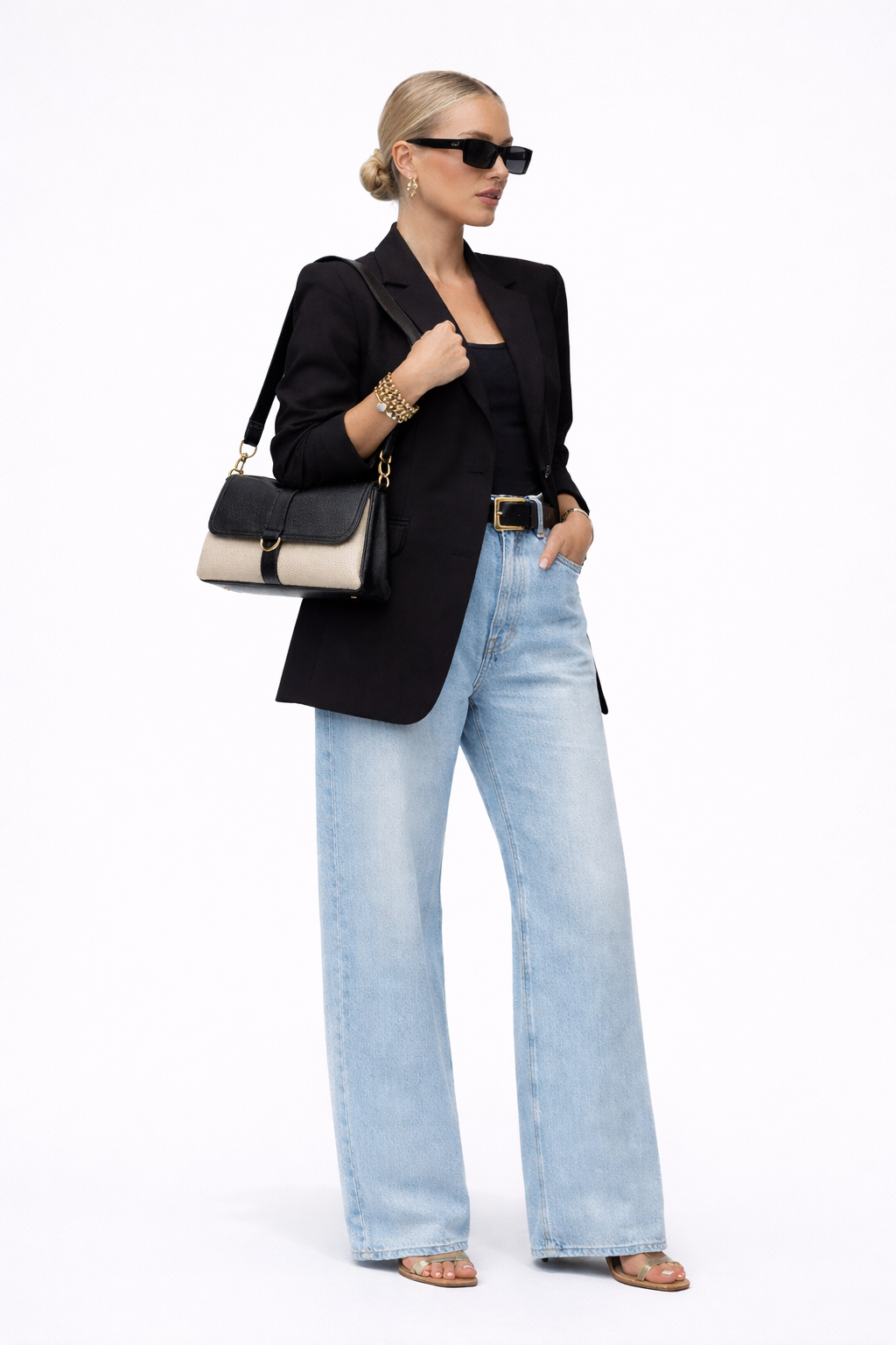 The Noraline Shoulder Bag - Monochrome