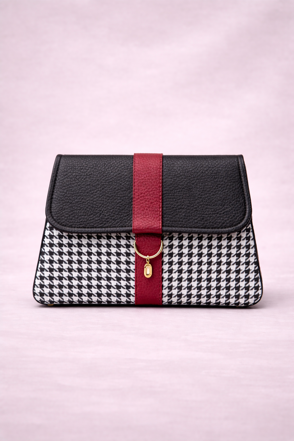 The Noraline Shoulder Bag - Vintage Houndstooth